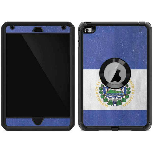 El Salvador Flag Distressed Otterbox Defender iPad Skin
